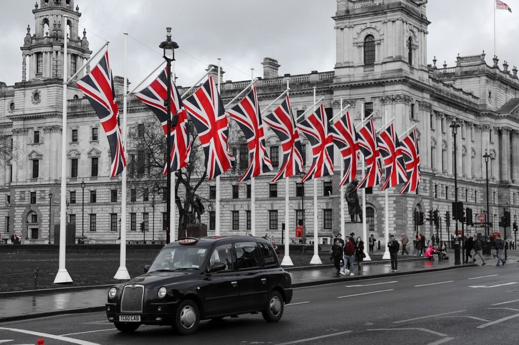 uk, england, flag, taxi, british flag, london, british